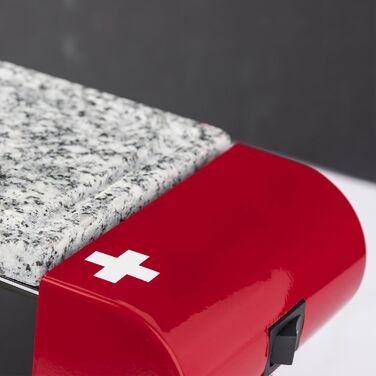 Раклетна машина H.Koenig RP2 / 2 особи / з кам'яною решіткою / 350 Вт / червоний