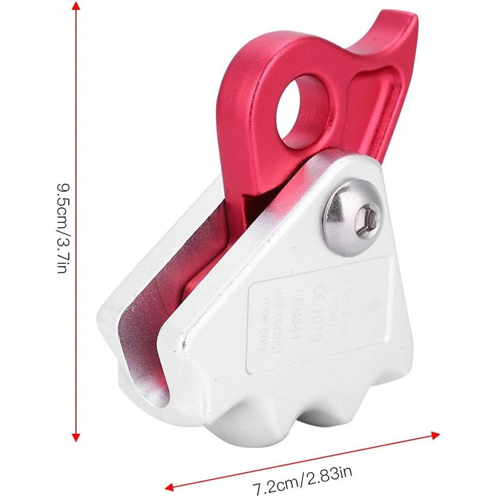 Пристрій для спуску з мотузкою MAGT Climbing Stopper 15KN із самогальмівним зупинником для рятувального мотузкового пристрою діаметром 9-12 мм із кільцем для спуску, альпіністське спорядження