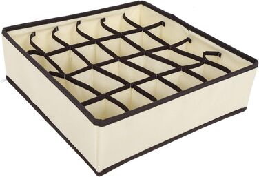 Коробка для зберігання білизни, органайзер, складана, неткане полотно, шухляда, органайзер для шафи для шкарпеток, бюстгальтерів, краваток, рушників, бежевий, комплект з 4 предметів