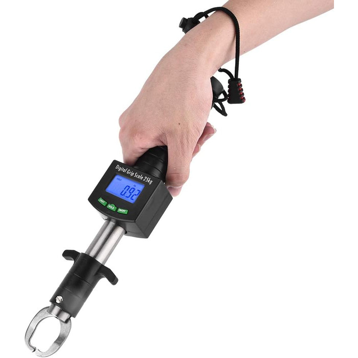 Тримач для риби Haofy, цифровий тримач для риби 3 в 1, 25 кг/55 фунтів, захоплювач для риби з рулеткою 1 м