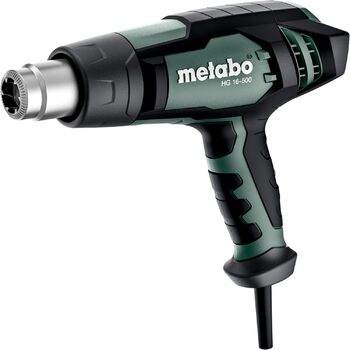 Термопістолет Metabo HG 16-500 - 601067000 - З високоякісним керамічним нагрівачем, потужним двигуном та оптимальним охолодженням