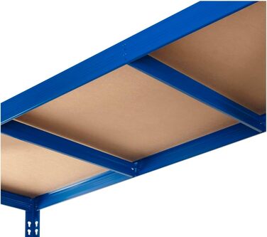 Міцний стелаж CALLIDUS 150 x 50 см I Lyon blue I металевий стелаж, полиця для зберігання, стелаж без болтів, полиця для підвалу