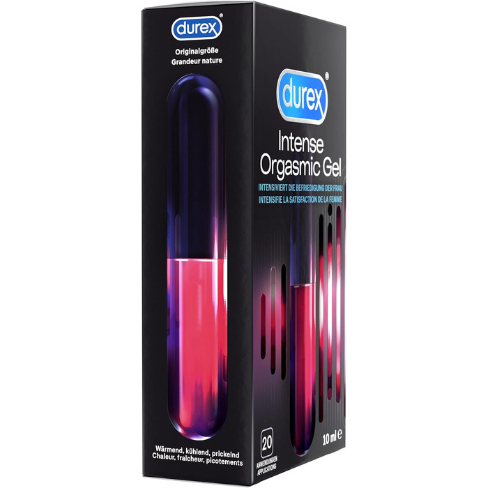 Захоплюючий еротичний набір Durex з презервативами Performa 40 шт. , Intense Orgasmic Gel 10мл та аксесуарами для пар