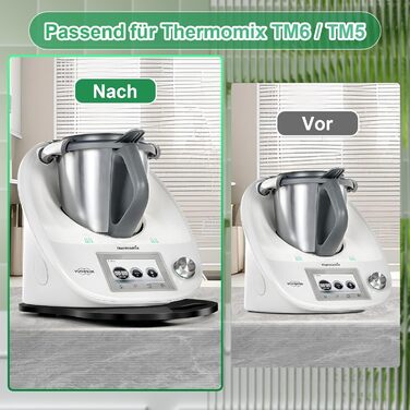 Ковзаюча дошка Zosudull для ковзаючої дошки Thermomix TM6 TM5, ковзаюча дошка преміум класу Thermomix з 2 шт. ами губок для миття посуду, розсувна дошка для Thermomix TM6 TM5 Аксесуари з колесами, катана дошка/слайдер