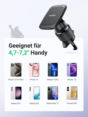 Тримач для мобільного телефону Автомобільний магніт Тримач для мобільного телефону Магніт для вентиляції Магнітний тримач для смар