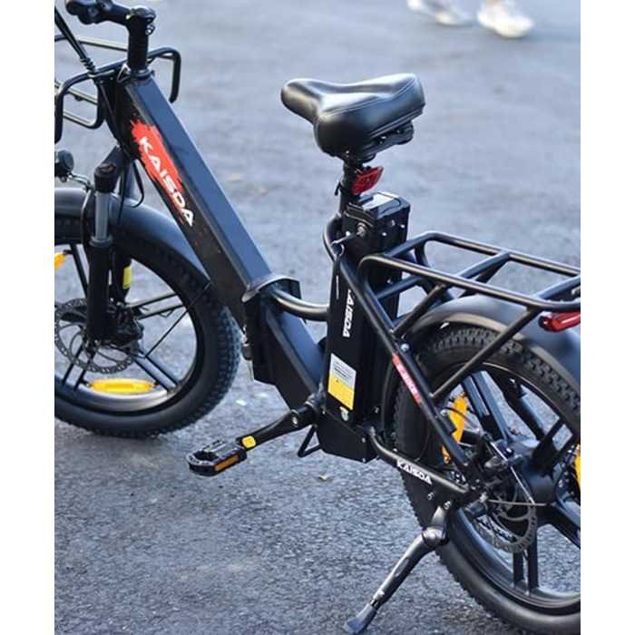 Дюймовий складаний електровелосипед для дорослих - подвійний акумулятор 36 В 20,8 Аг, 250 Вт 25 км/год, 7-швидкісний РК-дисплей, запас ходу 55-90 км, дискові гальма 180 мм, водонепроникність IPX переднє освітлення та задній багажник Yello, 20-