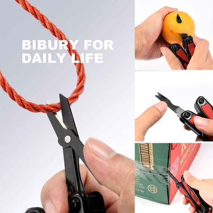 Мультиінструменти, 14 в 1 багатофункціональні плоскогубці з ліхтариком, консервний ніж, ножиці, кишеньковий інструмент з нейлоново