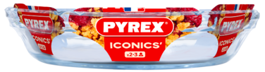 Форма для випічки Pyrex 26х23 см 1.3 л, боросилікатне скло