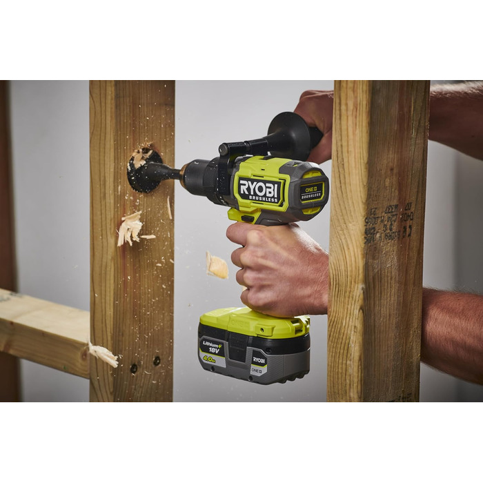 Акумуляторний ударний дриль-шуруповерт RYOBI 18 В ONE RPD18BL2-0, макс. крутний момент 95 Нм, 24 налаштування крутного моменту, шв