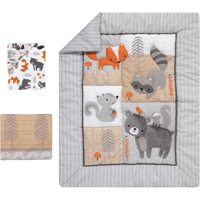 Комплект постільної білизни для дитячого ліжечка Bedtime Originals, жолудь, 3 шт.