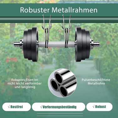 Грабля-рівнялка для газону з ергономічною ручкою 170 см, металеві граблі преміум-класу для догляду за газоном (91 см x 25 см), зелені