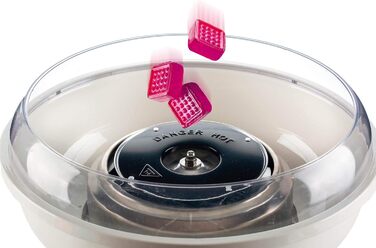 Машина для виробництва солодкої вати Ariete Party Time 2973, Для солодкої вати з цукрового піску або для твердих карамельок, включаючи дозатор і 4 ковпачки, 450 Вт, Червона