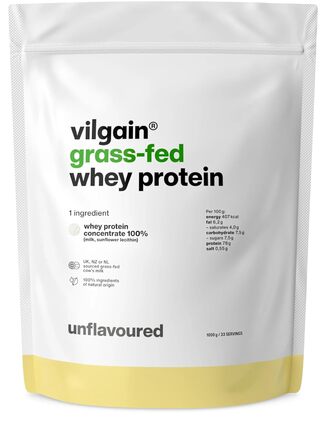 Протеїновий порошок Vilgain Whey, 100% сироватковий протеїн, Без смаку, 1000 г