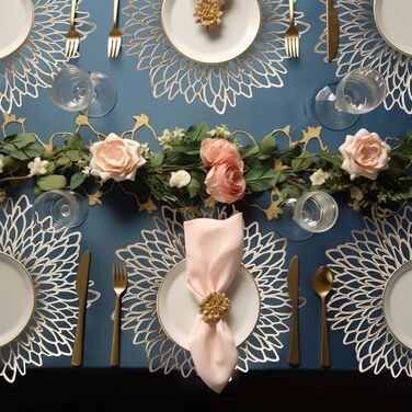 Набір з 6 круглих ПВХ-килимків, що миються Килимок миється Килимки круглі, термостійкі 38 см Килимок миється нековзний Килимок зол