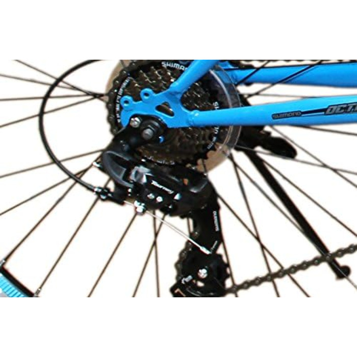 Гірський велосипед Talson 26 дюймів з повною підвіскою та освітленням, 21 швидкість, OXT чорний