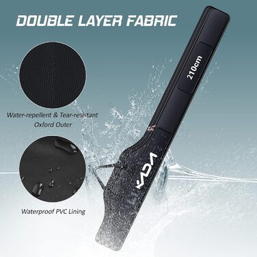 Сумка для рибальських снастей KOCAN, сумка для риболовлі 190 см, портативна складна вудка та сумка для зберігання спорядження