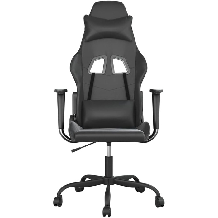 Ігрове крісло INLIFE чорного кольору зі штучної шкіри, Меблі, Крісла, Ігрові крісла, Чорний, 16,1 кг, 3143649
