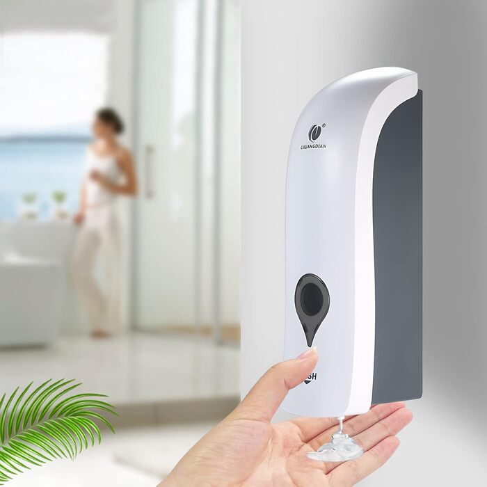 Дозатор мила REAQUE настінний без свердління, 300 мл мила, ручний дозатор для гелю для душу / шампуню / дезінфікуючого засобу, доз