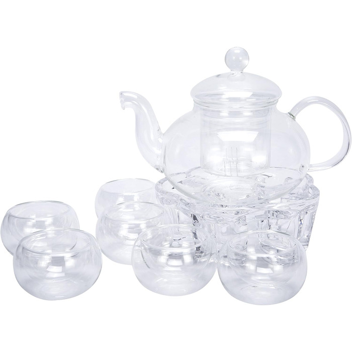 Елегантний та корисний чайник з термостійкого прозорого скла великої місткості (2) 34 De