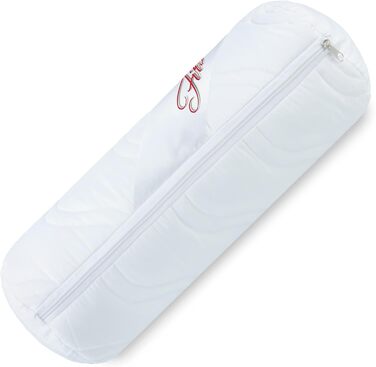 Подушка для шиї CelinaTex First Class, 2 валика для шиї, 40 x 15 см, мікрофібра, порожниста, дихаюча, стійка до кипіння, з набивкою-блискавкою, волокнистий наповнювач, 2 шт., 40 x 15 см