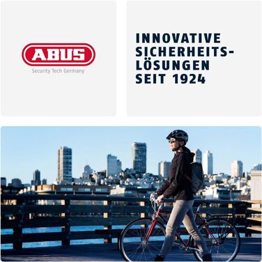 Ланцюговий замок ABUS Iven Chain 8210 велосипедний замок із загартованої сталі із синтетичним волокнистим покриттям рівень безпеки ABUS 10, чорний, 110, одинарний