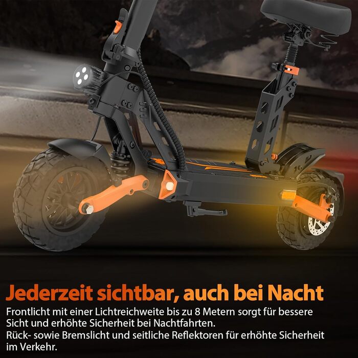 Електричний самокат 48V 15Ah Електричний самокат Електричний самокат, 9-дюймові пневматичні шини Електричний самокат E-Scooter Еле