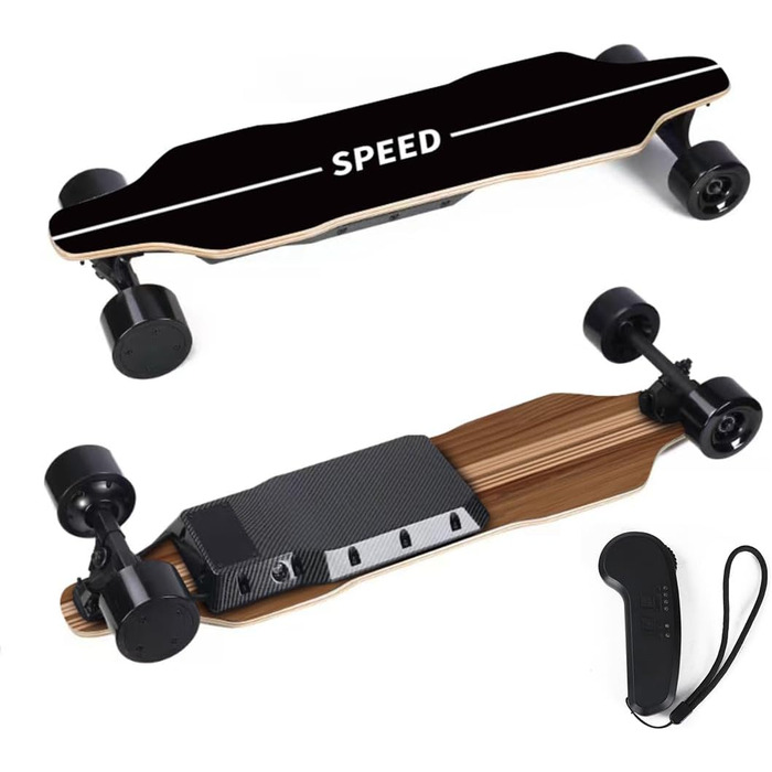 Електричний скейтборд D3L 31" Dual 500W Longboard – чотириколісний лонгборд з двома моторами 1000W, IPX4, 38 км/год, дальність 20 км, пульт 2.4G