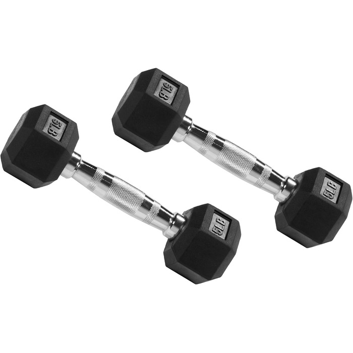 Гантелі Fitvids Rubberized Hex 5 LB (2×2,27 кг)