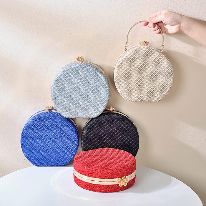 Сріблясте клатч-портмоне для вечірки елегантна сумочка з від'ємним ланцюжком, ідеальна для весілля, балу, танців та урочистих подій