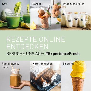 Повільна соковижималка Panasonic MJ-L700KXE, електричний прес для фруктів, вичавлювання соку з цілих фруктів і овочів, отвір 75 мм, тонкий дизайн, безпечний і практичний, чорний, матовий чорний одинарний