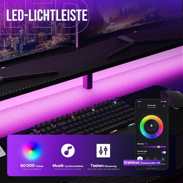 Ігровий стіл YOUDENOVA, 150 x 50 см, метал / дерево / вуглецеве волокно, чорний