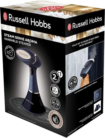 Паровий випрямляч Russell Hobbs переможець тесту Парова праска Multi Steam Genie Pro Aroma (1800 Вт, 32 г/хв пари, в комплекті 3 н