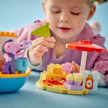 Подорож на човні Пеппи Ігровий набір з іграшковим корабликом для побудови та перебудови з 2 фігурок, творча іграшка, ідея подарунк