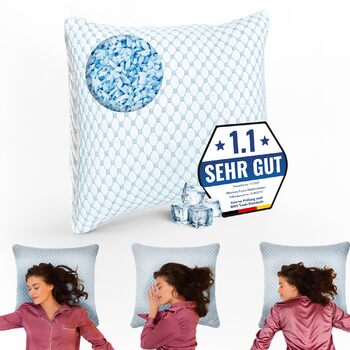 Подушка з піни з ефектом пам&39яті MKS 80x80 Ергономічна гелева подушка для сну на боці та спині Дихаюча подушка зі знімним чохлом М&39яка хмарна подушка для дорослих 80 x 80 см