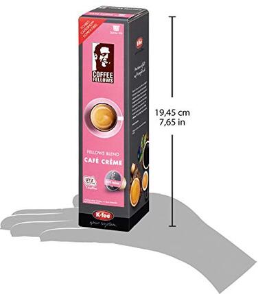 Капсули Coffee Fellows Blend Caf Crme, сумісні з K-fee та Tchibo Cafissimo*, шоколадно-горіхові смаки, 120 кавових капсул