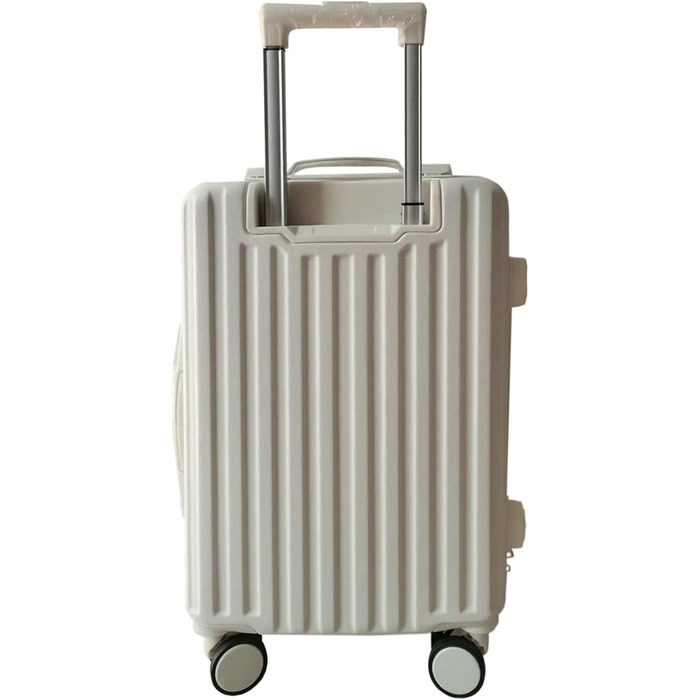 Набір валіз Leandra 4 шт., жорсткий корпус, колеса, телескопічна ручка, кодовий замок, білий колір, колекція NTK