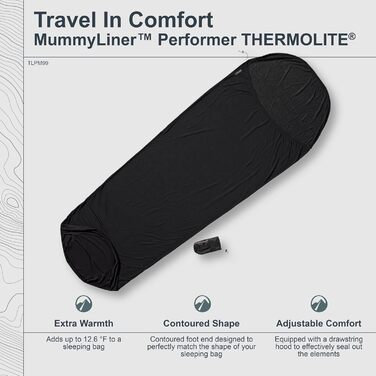 Кокон MummyLiner Thermolite Performer вулкан чорний