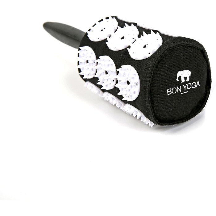 Роликовий масажний ролик для лімфотоку, масажер для шиї, полегшення подряпин на спині, зняття м&39язової напруги та болю, релаксація, інструмент для ручного масажу, чорний