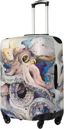 Чохол для валізи Октопус, міцний захист, підходить для багажу розміром 45,7 - 81,3 см, розмір XL, чорний, екстра-великий