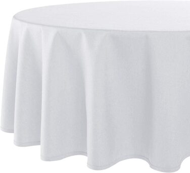 Скатертина Vienna Home, захист від плям, біла, овальна 140х180 см Біла 140 х 180 см овальна