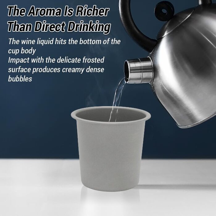 Металева туристична кружка, легка титанова склянка для пива, 220 мл, безшовний дизайн, портативна для подорожей на природі (8 шт.)