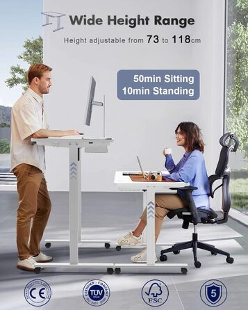 Стіл електричний регульований по висоті Стіл електричний регульований по висоті, ергономічний стіл сидячий-стоячий Стіл стоячий Ре