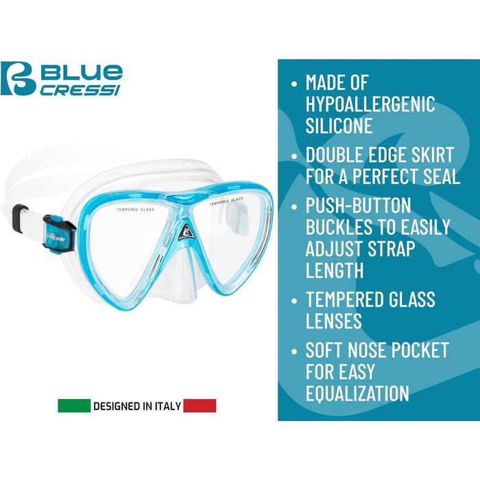 Набір для сноркелінгу Cressi Ikarus & Orion Dry Snorkel Set - преміум-набір для сноркелінгу з трубкою та маскою для дайвінгу для дорослих, чорний/прозорий