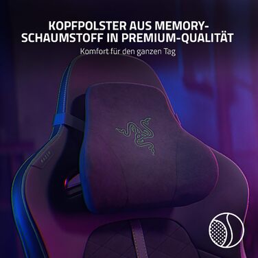 Геймерське крісло для комфортного сидіння протягом усього дня (інтегрована поперекова підтримка, реактивний нахил сидіння, ширше сидіння, оптимізована щільність подушки) Чорний Стандартний Enki Black