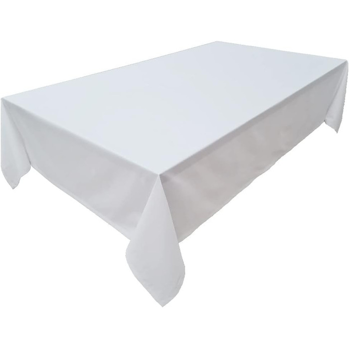 Високоякісна скатертина Столова білизна з 100 бавовни Колекція Concept, колір та розмір на вибір (Скатертина - 120x200см, біла) Пр