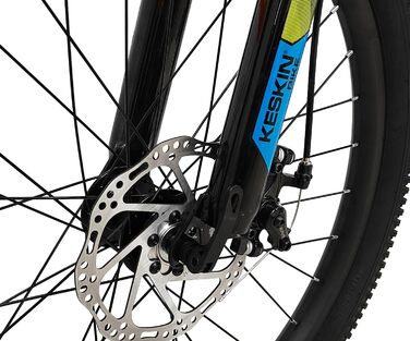 Дитячий гірський велосипед Keskin HT MTB1 24&39 21 швидкість, пневматичні шини 2.35&quot, дискові гальма, алюмінієва рама, неоново-зелений