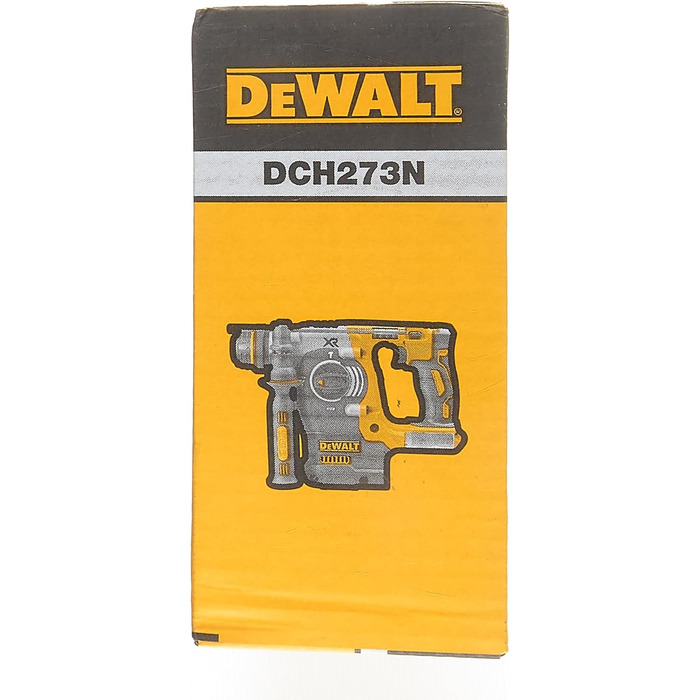 Акумуляторний комбінований перфоратор Dewalt 18В SDS-plus 24 мм DCH273N (безщітковий двигун, енергія удару 2,1 джоуля, низька вібрація, електричне зчеплення, регулювання швидкості обертання та удару, поставляється без акумулятора та зарядного пристрою) од