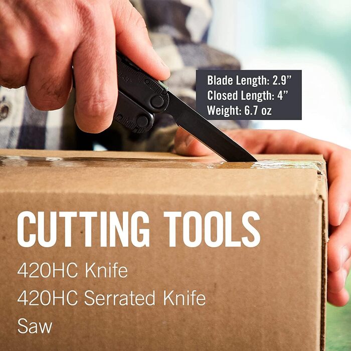 Компактний мультиінструмент з 17 практичними інструментами - Універсальний інструмент для використання на природі та в кемпінгу -