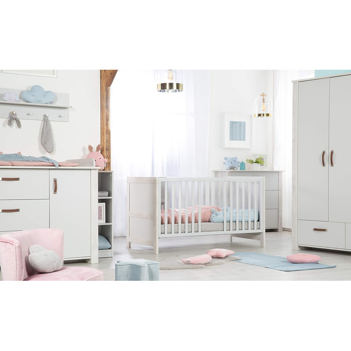 Дитяче ліжко-трансформер roba &39Mila&39, регульоване, росте разом з дитиною, 3 знімні перекладини, 70 x 140 см