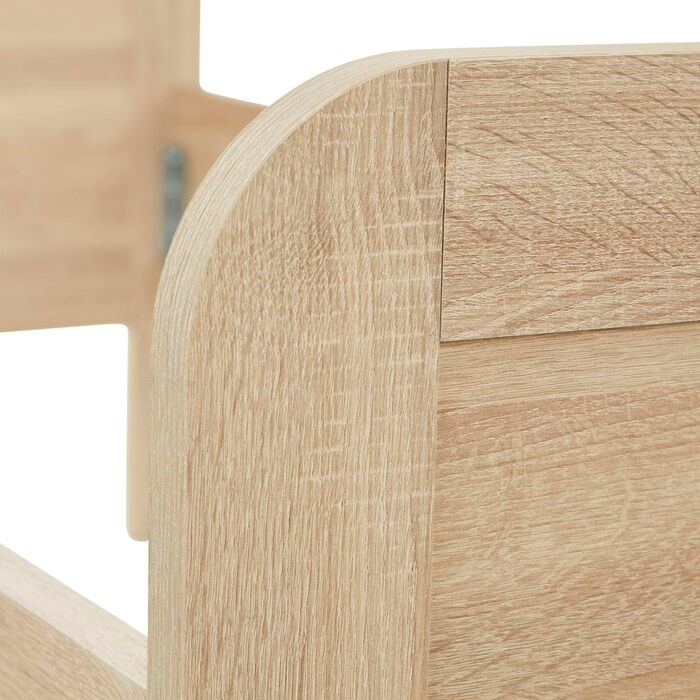 Ліжко для людей похилого віку Homestyle4u 120x200 Comfort з рейковою основою, комфортна висота, натуральне дерево, піднятий вхід, надзвичайно високе дерев&39яне ліжко для людей похилого віку Артикул 3319